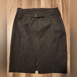 Express Wool A line Skirt  size 2 Charcoal Gray